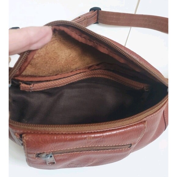Vintage Unisex CHONGGEE Brown Leather Adjustable Waist Bag Fanny Pack - Picture 6 of 7